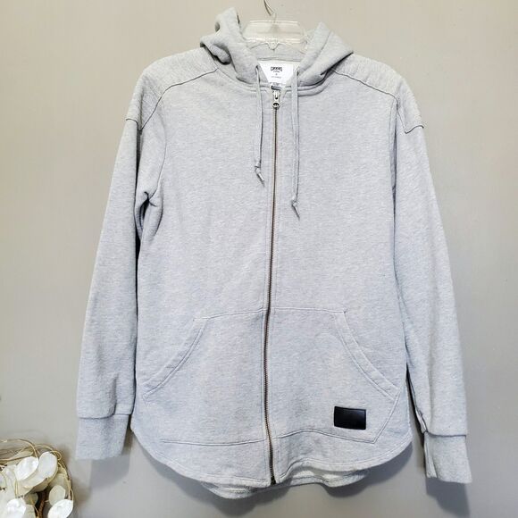 Crooks & Castle Hoodie Sweatshirt Mens Unisex Small Gray Full Zip Up  *READ* - Picture 1 of 10